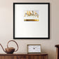 Golden Steam Ship Premium Framed Print Double Matboard