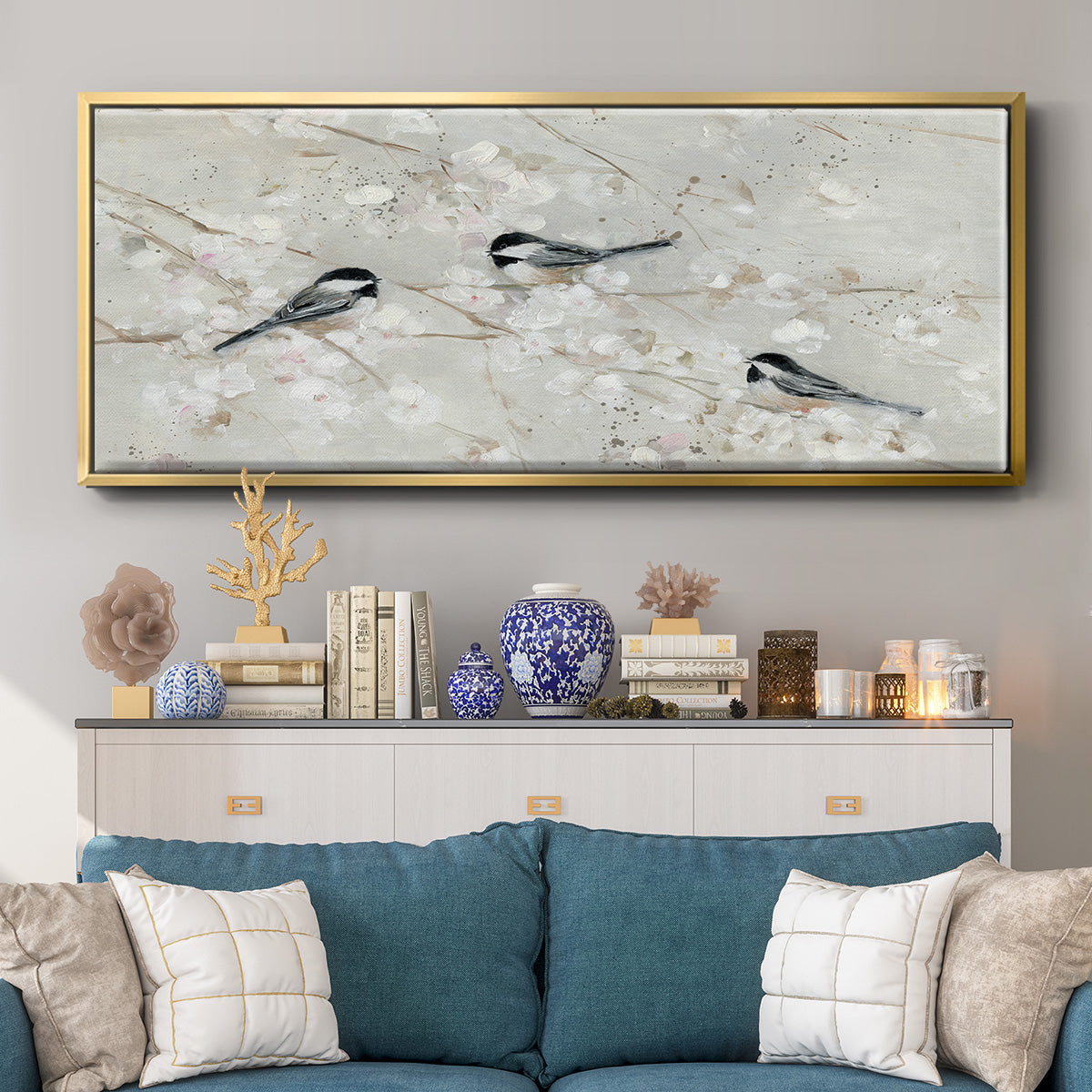 Nature's Confetti II - Floater Framed Canvas Print