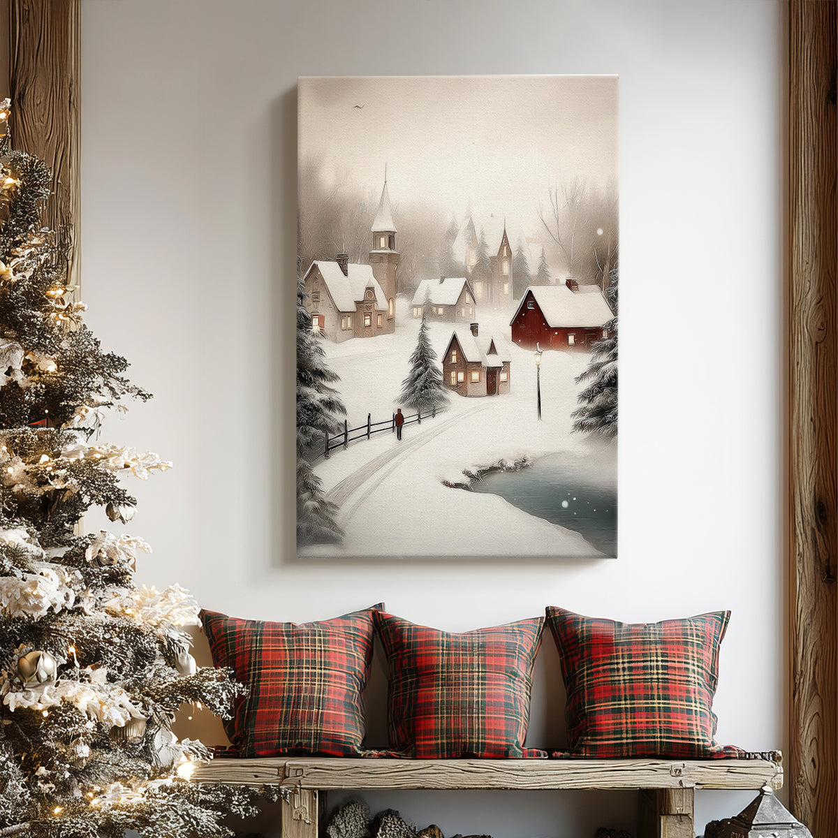 Frostlit Carol - Canvas Art Print