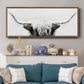 Longhorn - Floater Framed Canvas Print