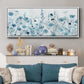 Endless Field of Blue - Floater Framed Canvas Print