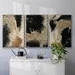 Baked Paintstrokes IV - Framed Premium Gallery Wrapped Canvas L Frame 3 Piece Set - Ready to Hang