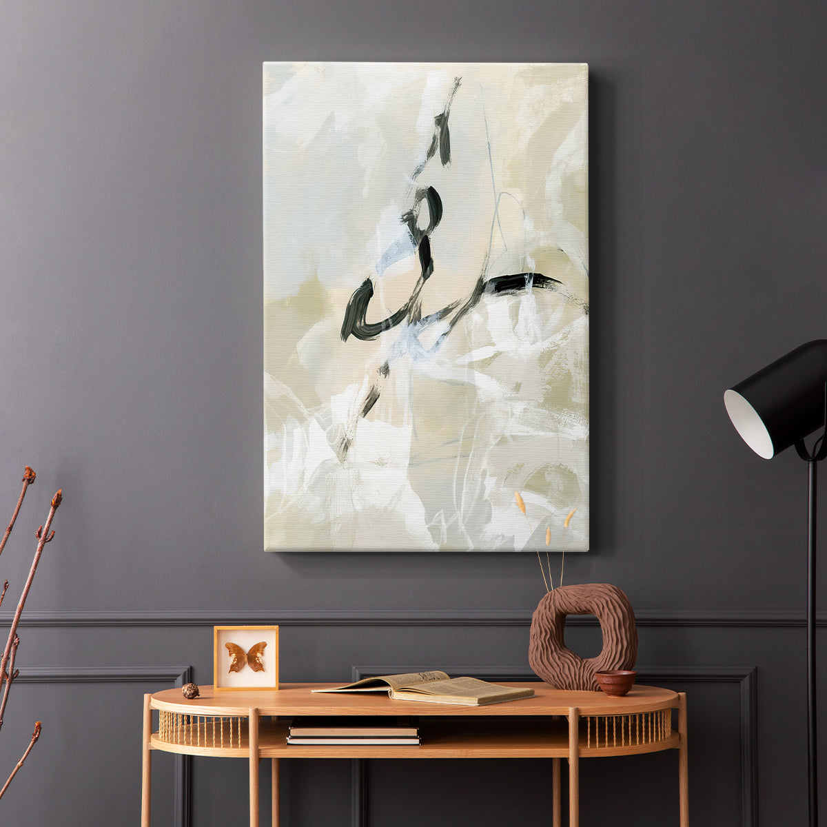 Scribble Veil I - Canvas Art Print