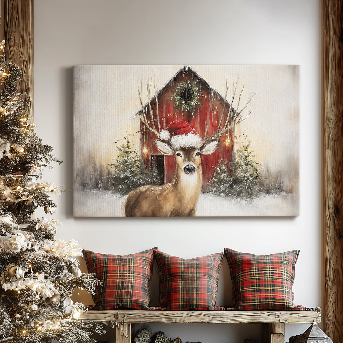 Gilded Manger Serenade - Canvas Art Print