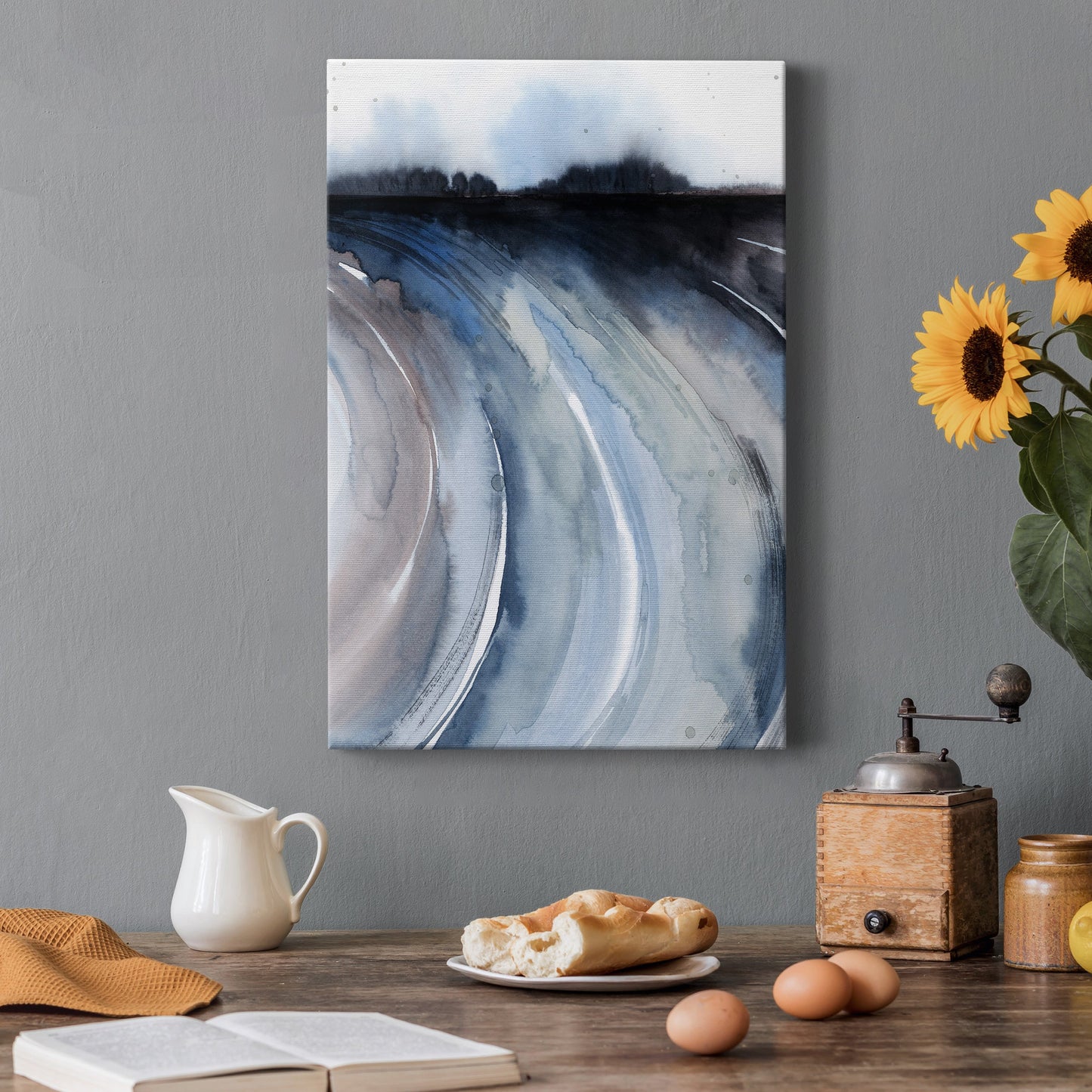 Geode Valley II Premium Gallery Wrapped Canvas - Ready to Hang