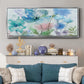 Mingled Blues - Floater Framed Canvas Print