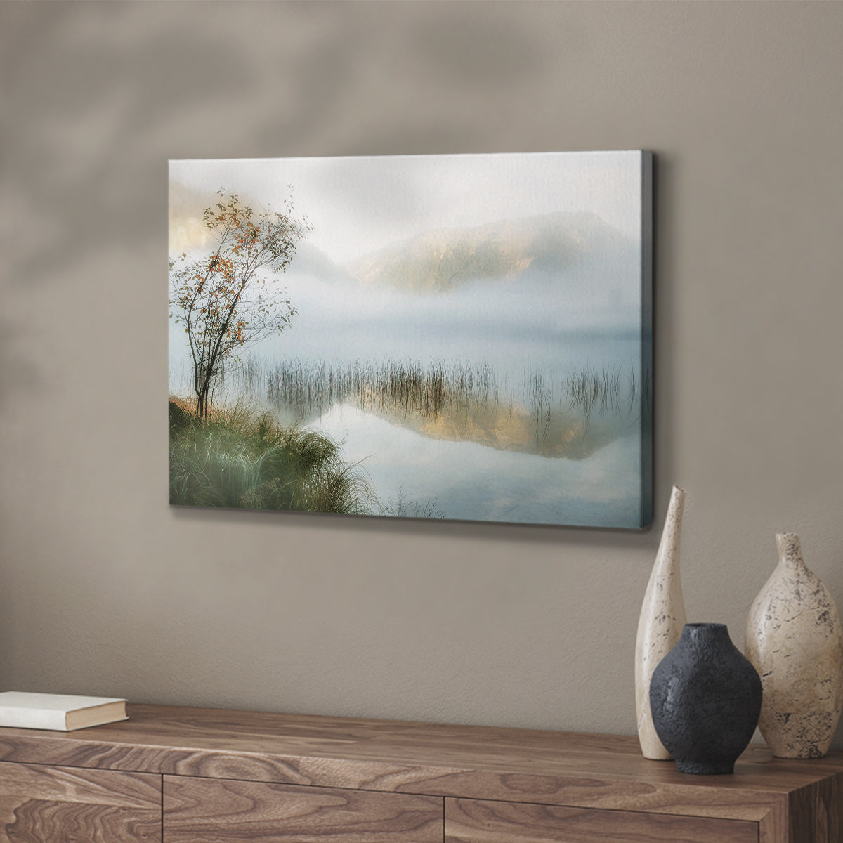 Golden Mirror of October - Canvas Art Print