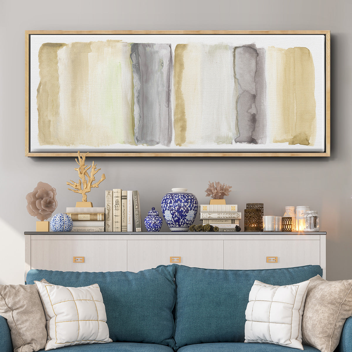 Ombre Sedona Sunset - Floater Framed Canvas Print