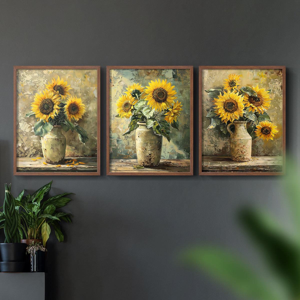 Floral Study Series CLXXI - Restickable Framed Art Set