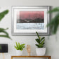 Sunset Snowfall II - Modern Framed Art Print