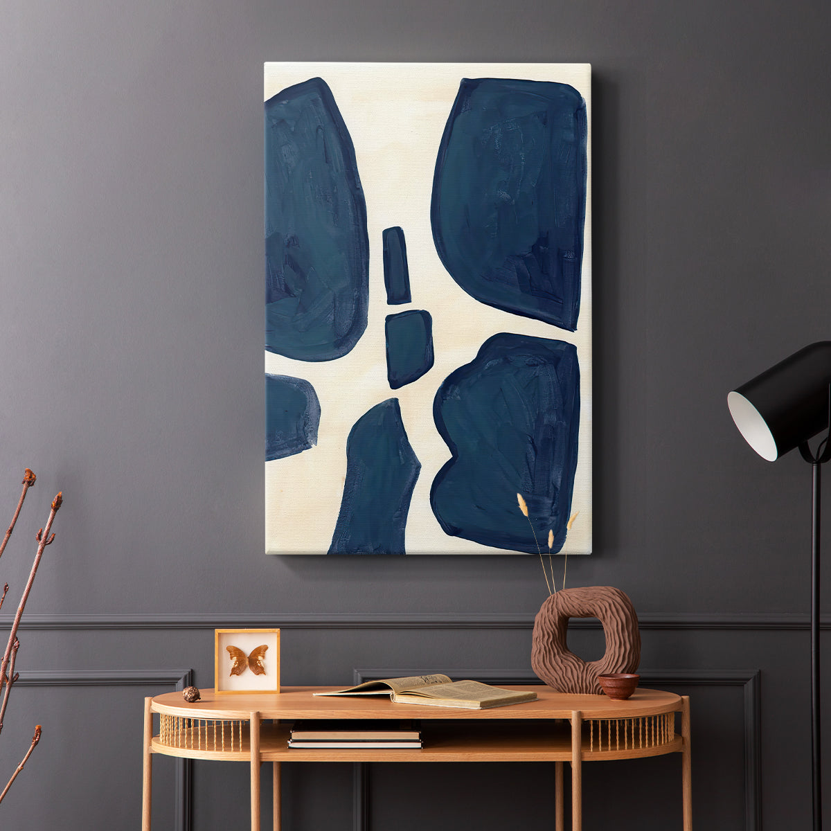 Blue Pieces II - Canvas Art Print