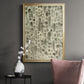 Watercolor Metric II - Modern Framed Canvas Print