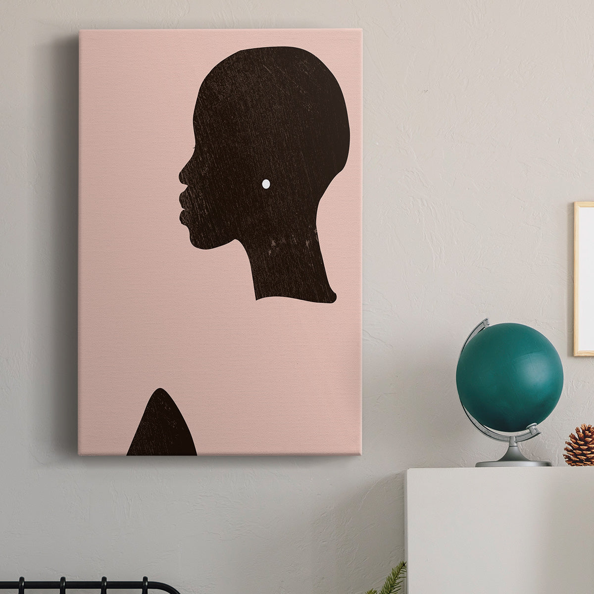 Pink Silhouette I Premium Gallery Wrapped Canvas - Ready to Hang