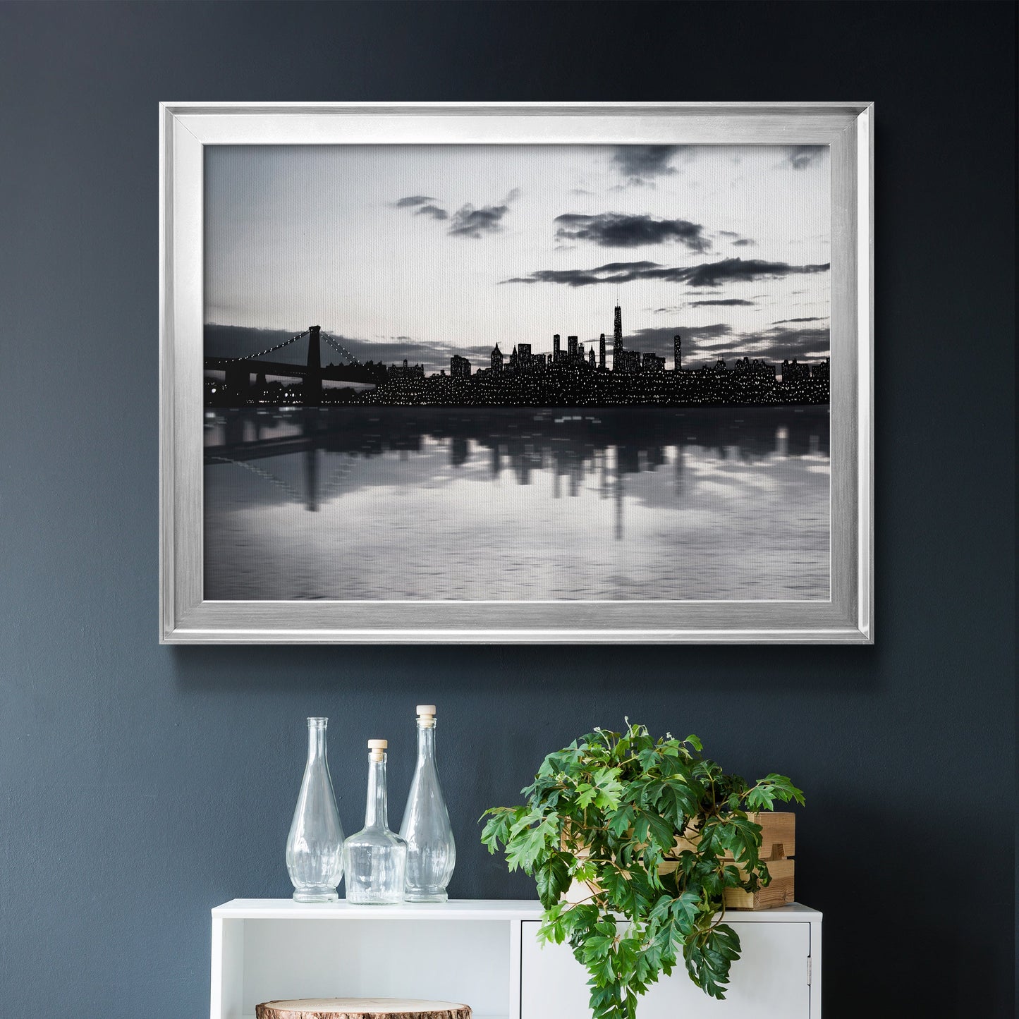 Shimmering Skyline Premium Classic Framed Canvas - Ready to Hang