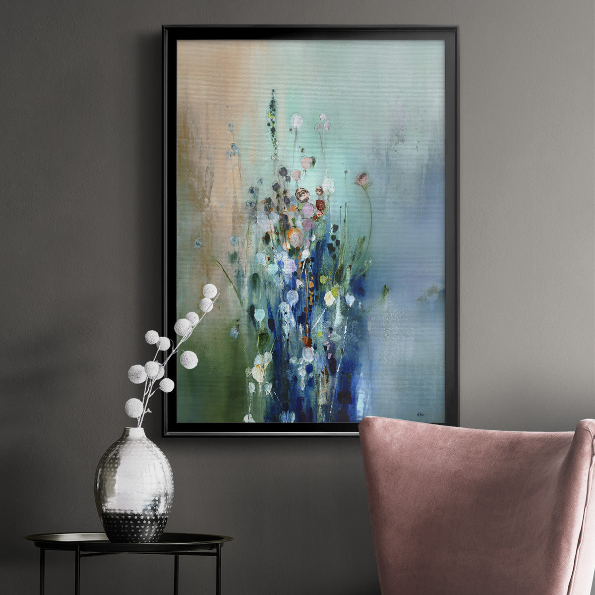 Current Air II - Modern Framed Canvas Print