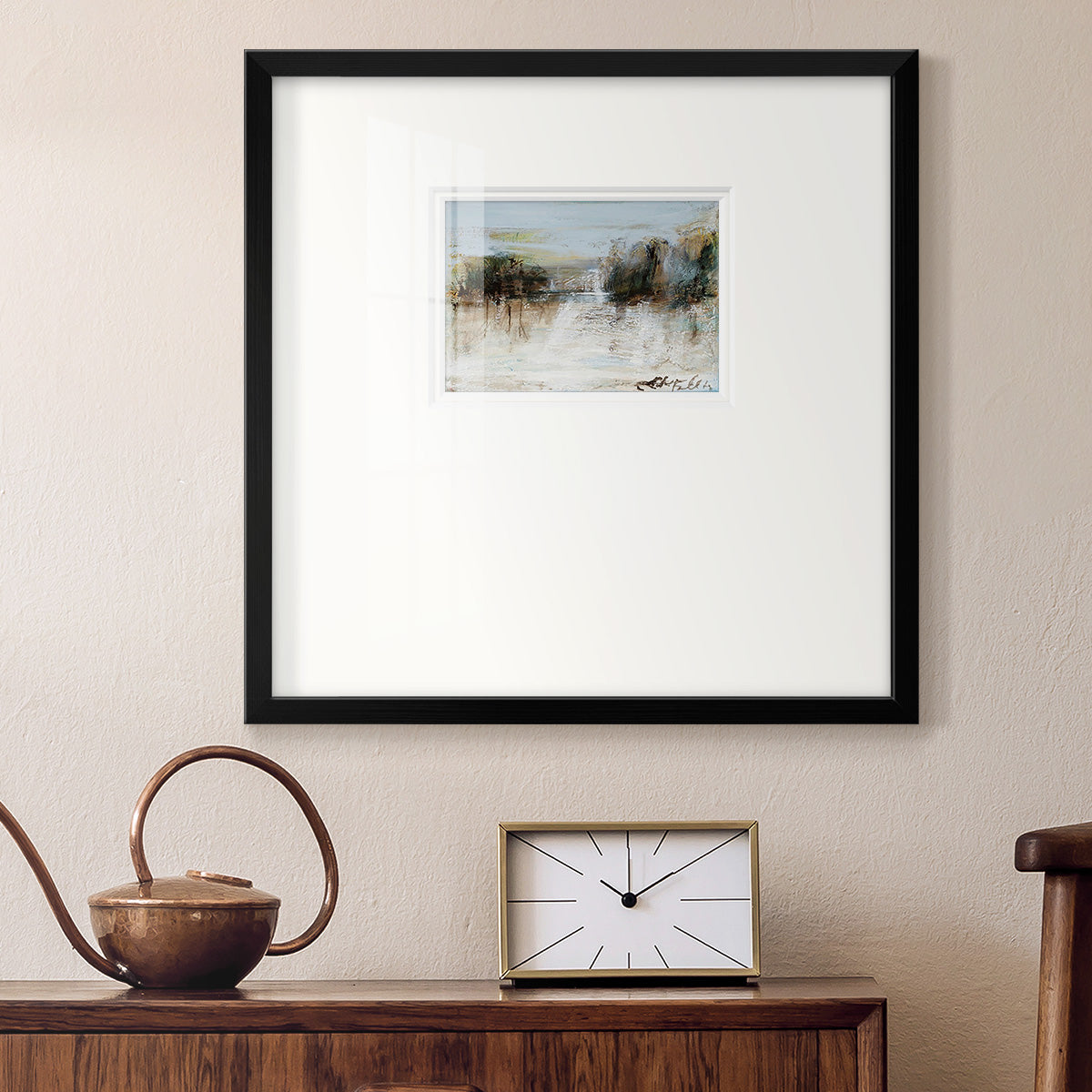 Wintery Horizon I Premium Framed Print Double Matboard