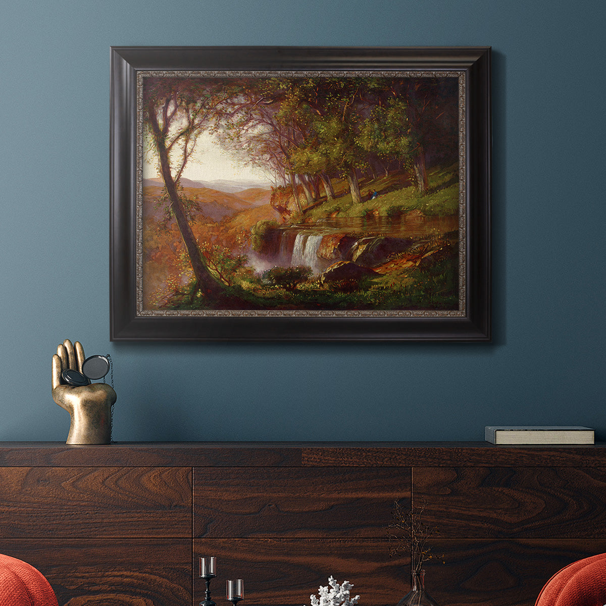 Falling Spring - Ornate Framed Canvas Print