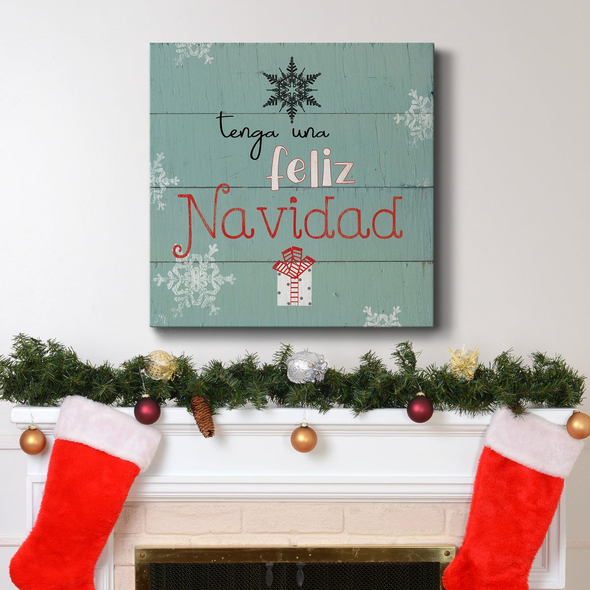 Feliz Navidad-Premium Gallery Wrapped Canvas - Ready to Hang