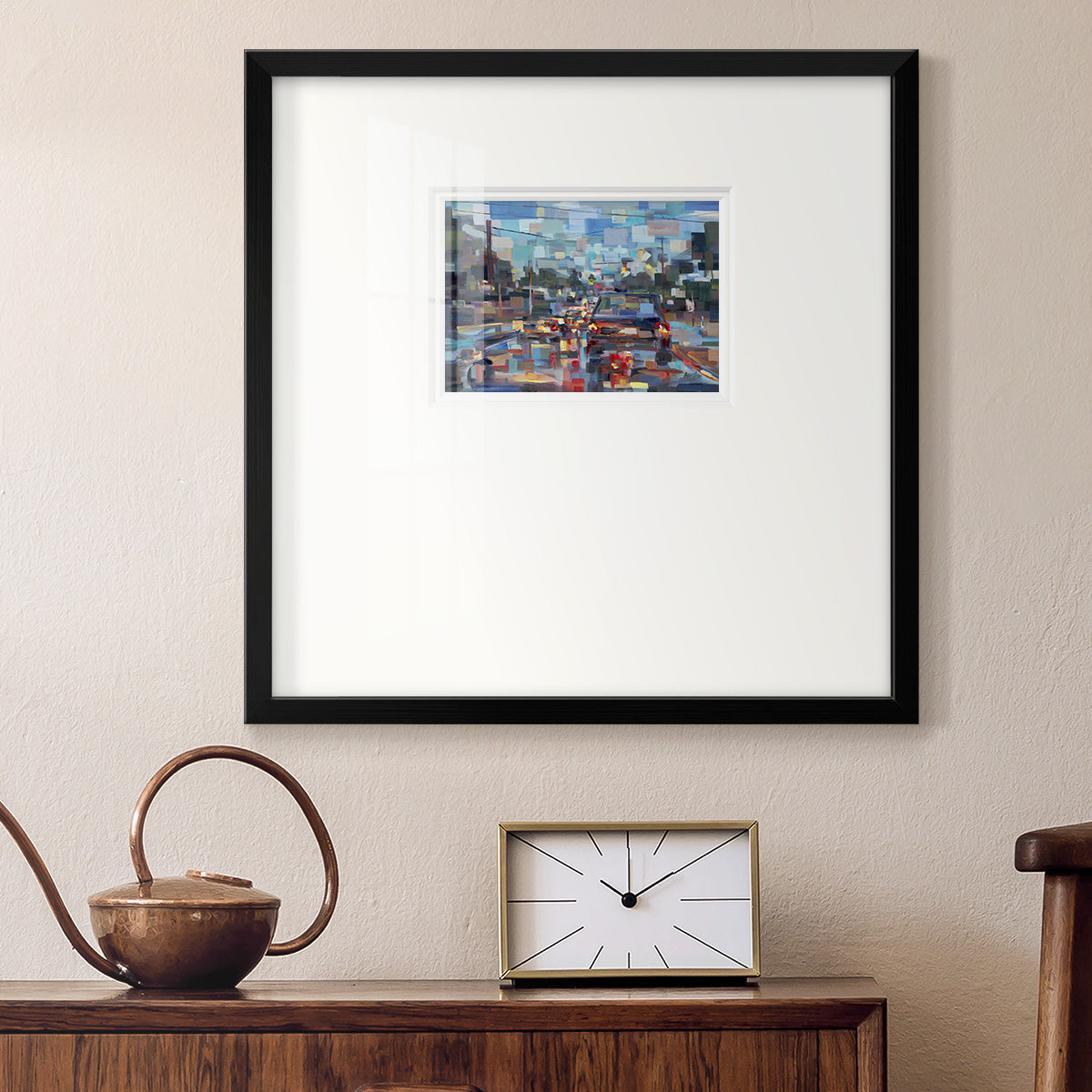 Red Traffic- Premium Framed Print Double Matboard