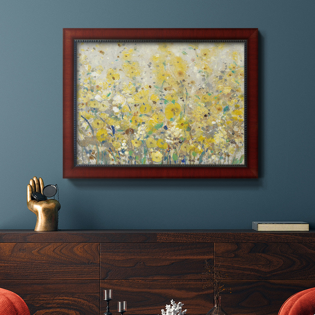 Cheerful Garden I Premium Framed Canvas- Ready to Hang