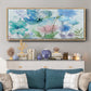 Mingled Blues - Floater Framed Canvas Print