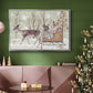 Christmas Time Collection A - Framed Gallery Wrapped Canvas in Floating Frame