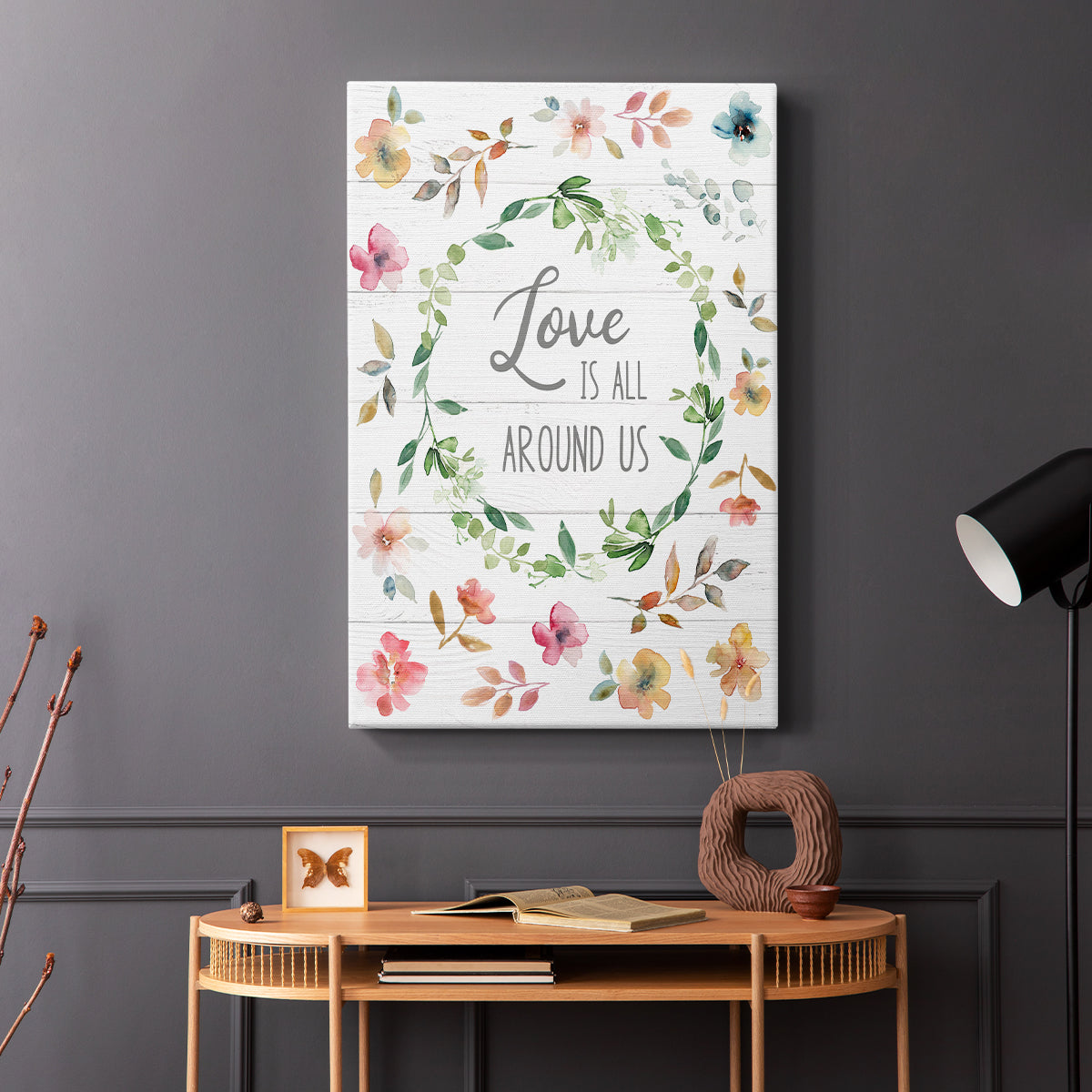 Love is All Around Us - Canvas Art Print