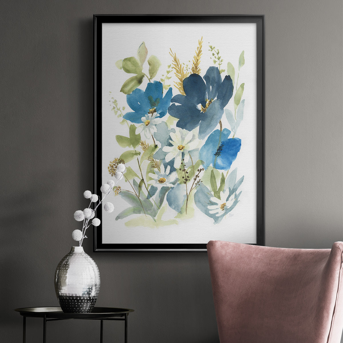 Wild Medley II - Modern Framed Canvas Print