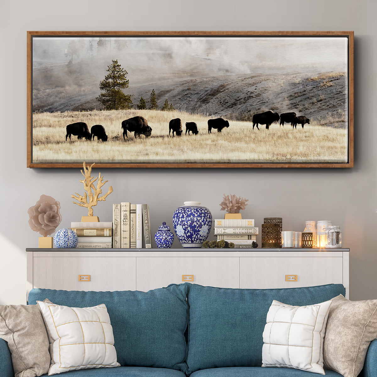 Heading Home - Floater Framed Canvas Print