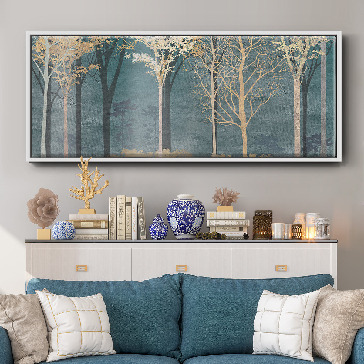 Into the Woods - Floater Framed Canvas Print