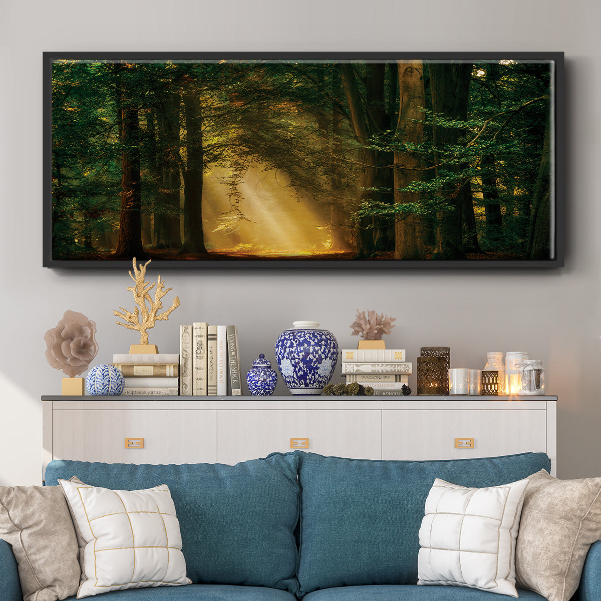 Shine On - Floater Framed Canvas Print