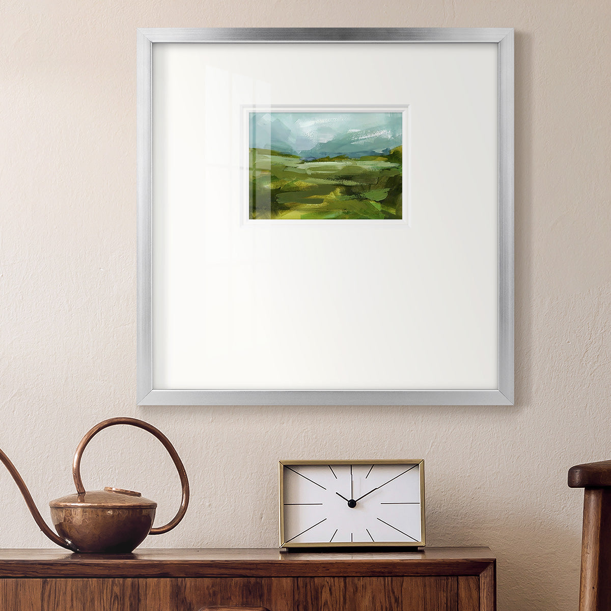 Emerald View II Premium Framed Print Double Matboard