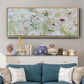 Jardin Blanc - Floater Framed Canvas Print