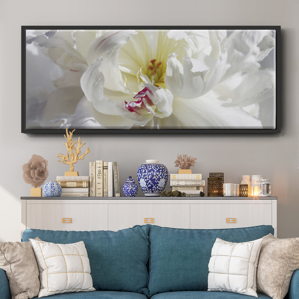 Breathless V - Floater Framed Canvas Print