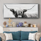 Highland Longhorn - Floater Framed Canvas Print