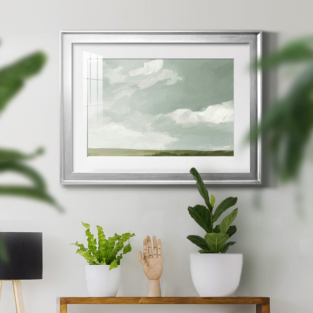 Gray Stone Sky II - Modern Framed Art Print