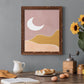 Sedona Moon - Barnwood Framed Canvas Print