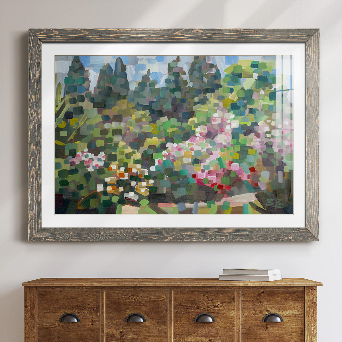 Arboretum in Spring-Premium Framed Print - Ready to Hang