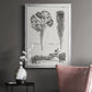 Black & White Protea on Linen I - Modern Framed Canvas Print