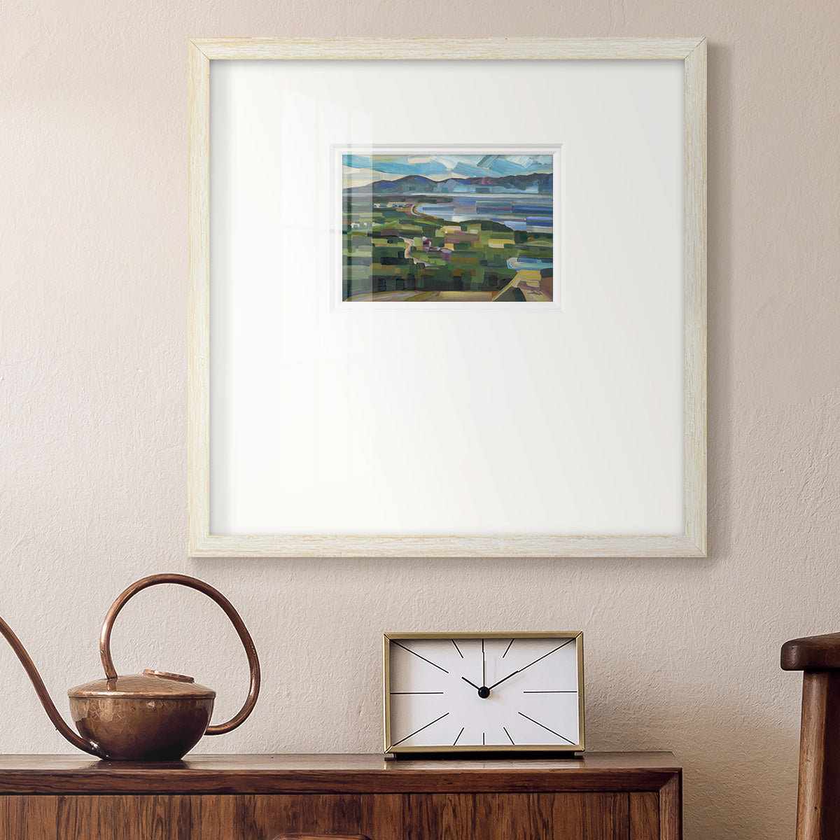 View From Goose Park- Premium Framed Print Double Matboard