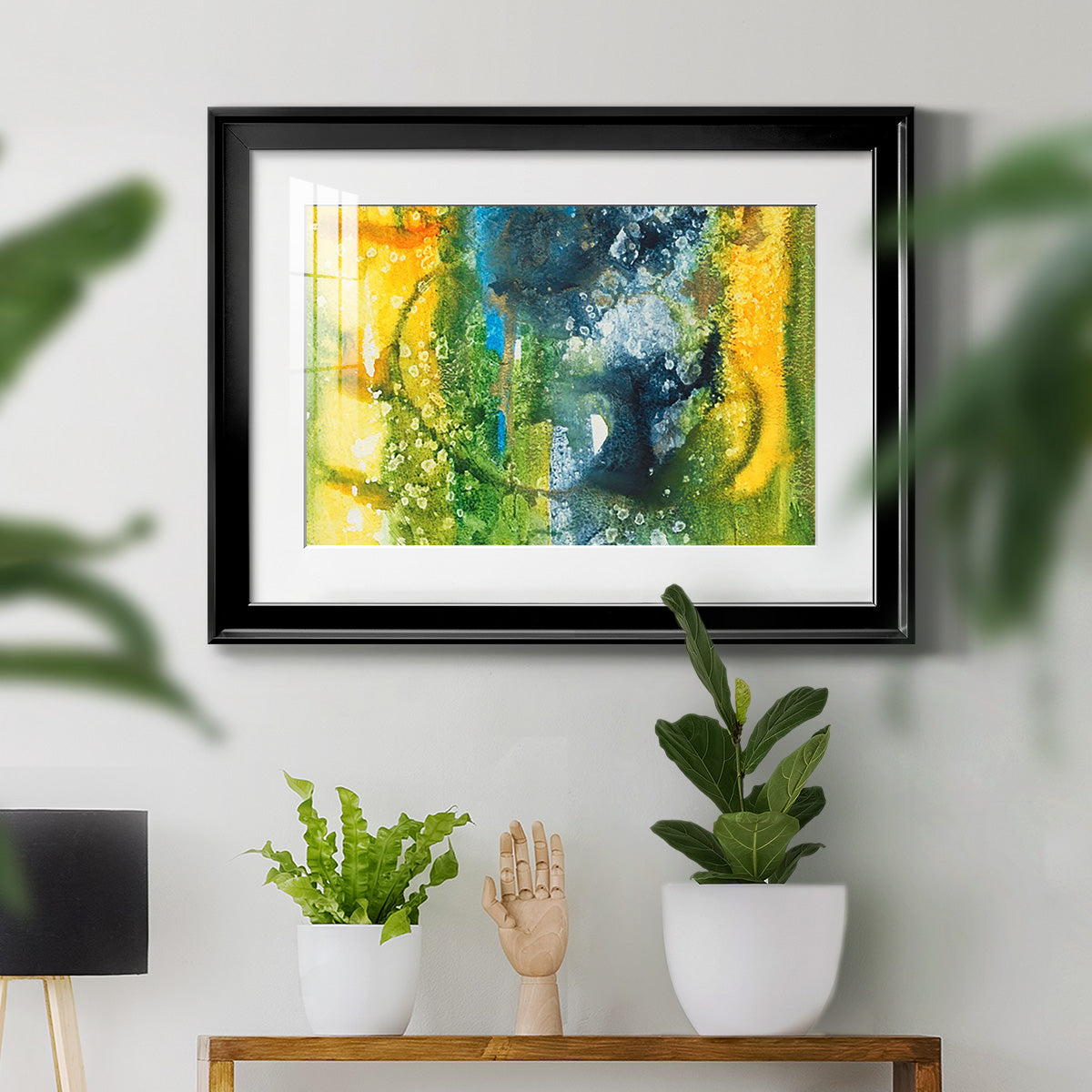 Aquatic Energy III - Modern Framed Art Print