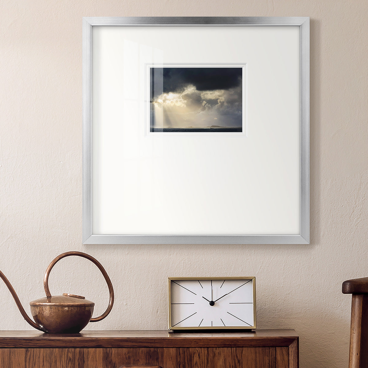 Rays of Light- Premium Framed Print Double Matboard