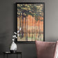 Between the Trees II - Modern Framed Canvas Print