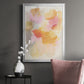 Warm Petals I - Modern Framed Canvas Print