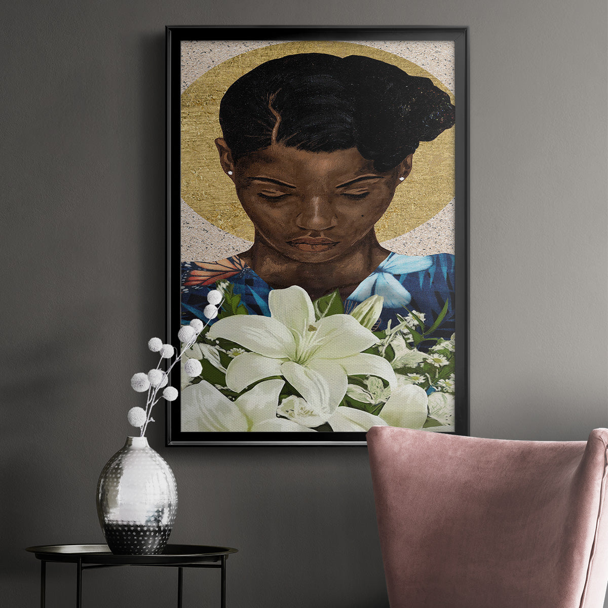 Meditation II - Modern Framed Canvas Print