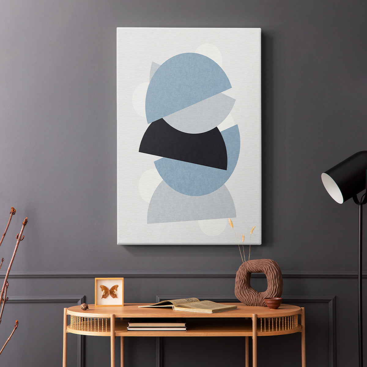 Shapely Blues I - Canvas Art Print