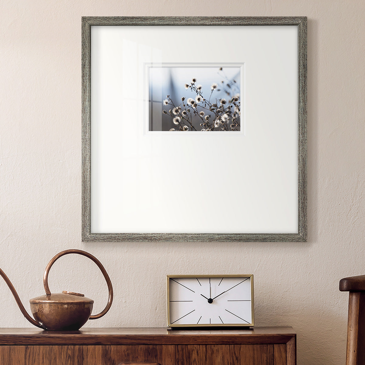 Spring Fluff - Double Matboard Framed Print