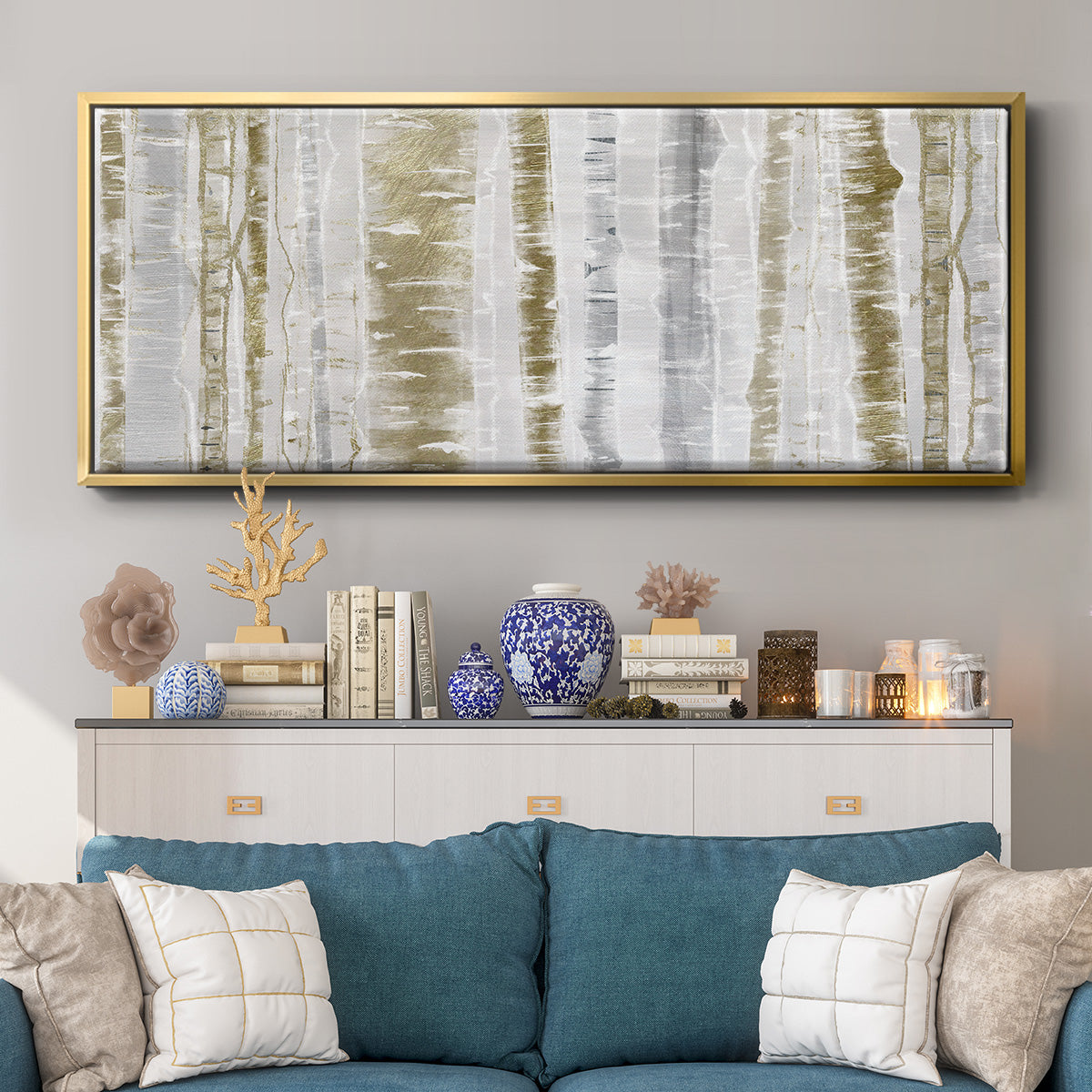 Meadow Mist - Floater Framed Canvas Print