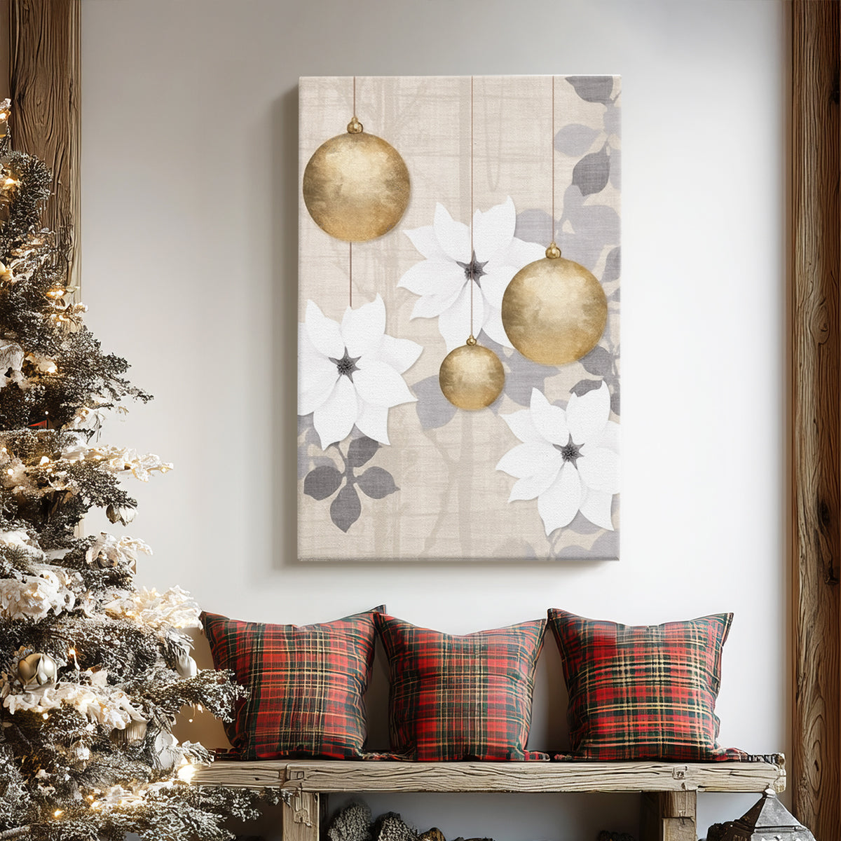 Frostlit Sleigh Whisper - Canvas Art Print