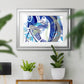 Blue Flow - Modern Framed Art Print
